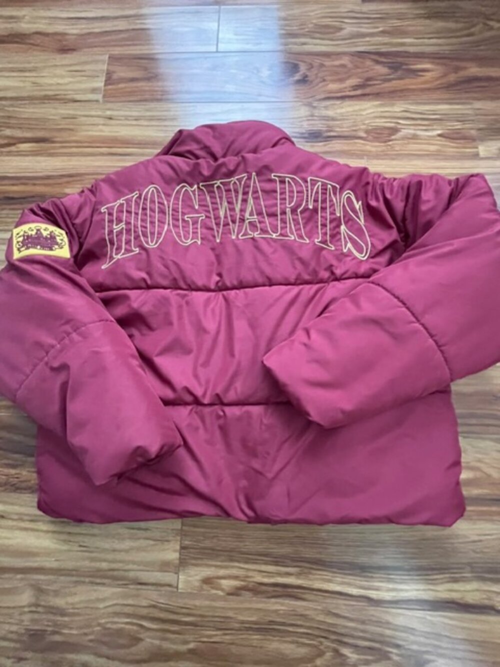 Harry Potter Wizarding World Women's Puffer Jacket, Pink, Size S - Picture 7 of 9
